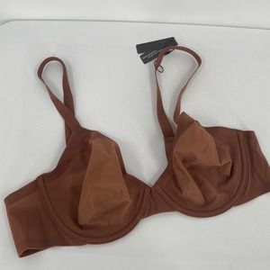 Skims Sheer Fits Everybody Unlined Underwire Bra Jasper 38B